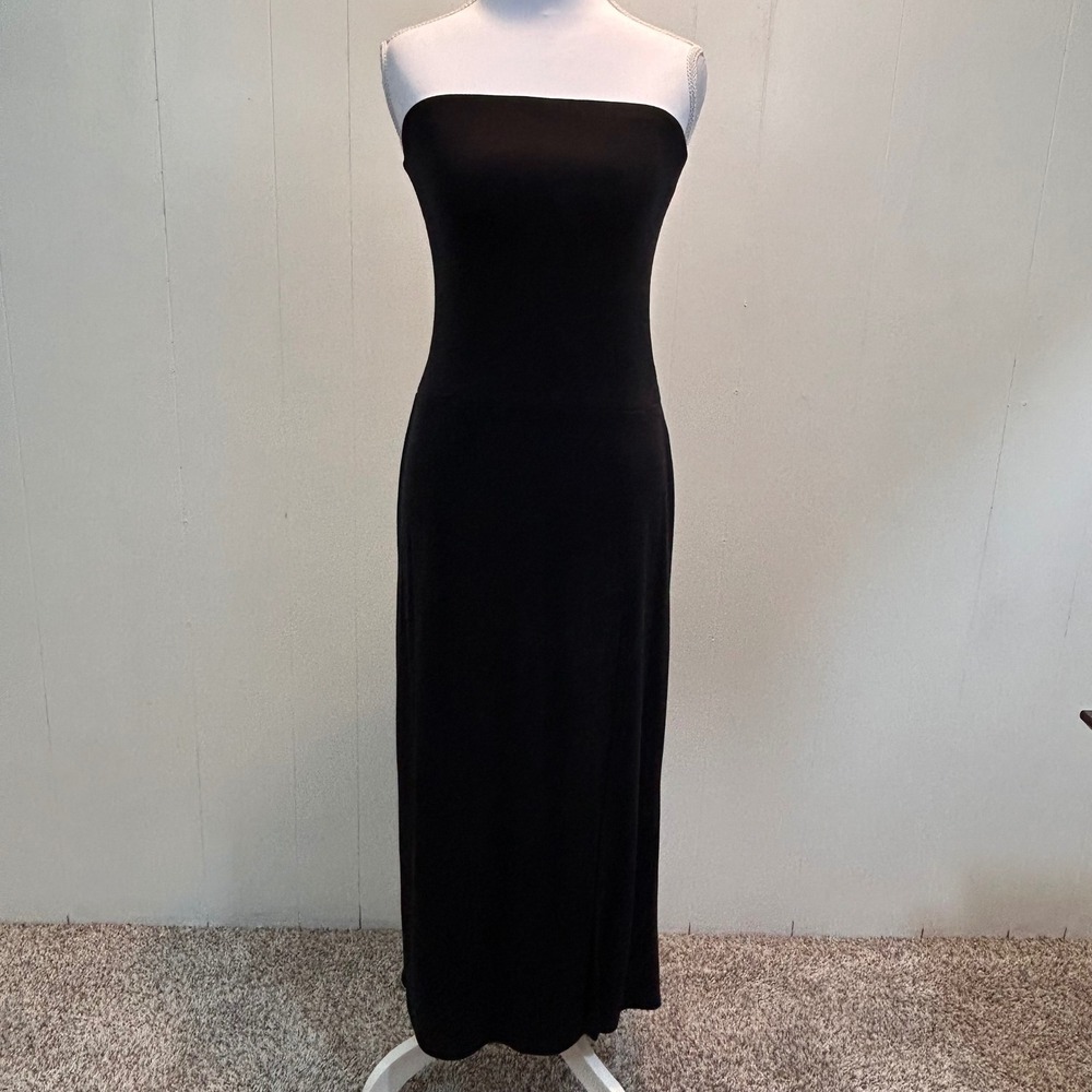 Free People Free-est Black Strapless Tube Maxi Dress XS Minimalist Bodycon